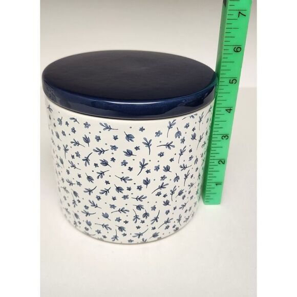 Kirkland's Home Blue Blooms 2pc Floral Canister - Picture 5 of 9